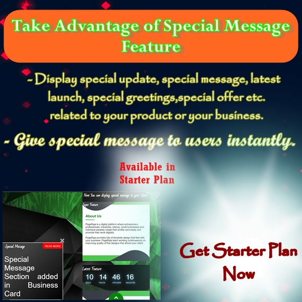 What is a Special Message Feature? and How to connect more clients using Special Message Feature? All details that you should know